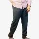 Men's Black Cotton Casual Pants | Regular Fit Everyday Pants